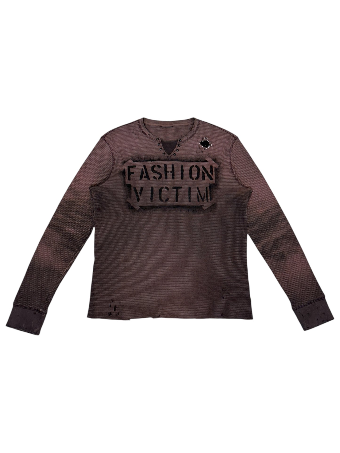 Fashion Victim Distressed Long sleeve