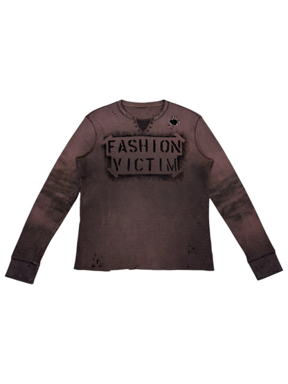 Fashion Victim Distressed Long sleeve
