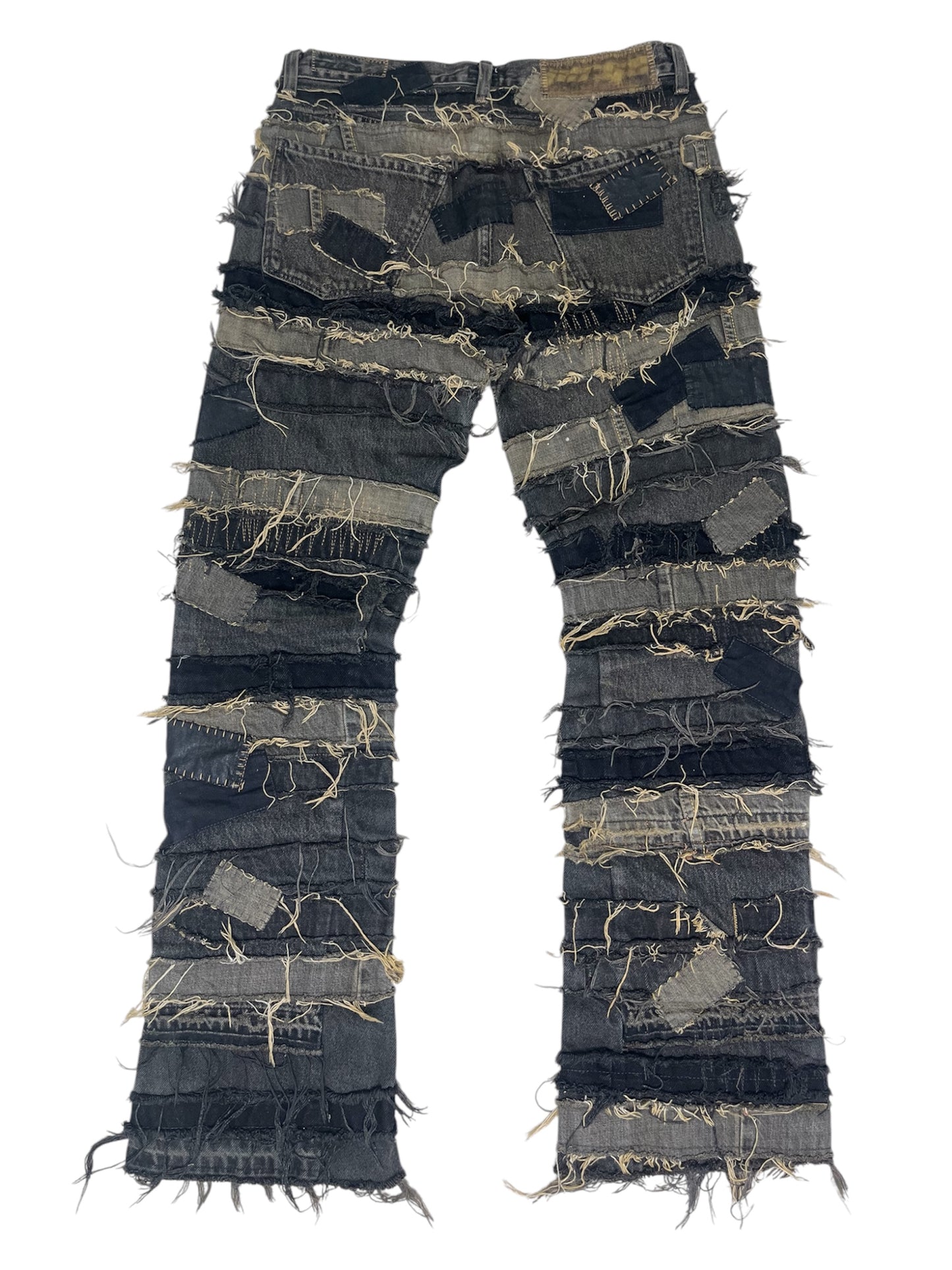 Bandage Patchwork Denim- 31/32