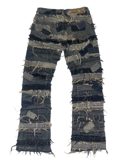 Bandage Patchwork Denim- 31/32