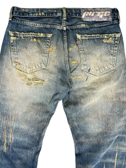 Mossy Distressed Repair Denim- 34