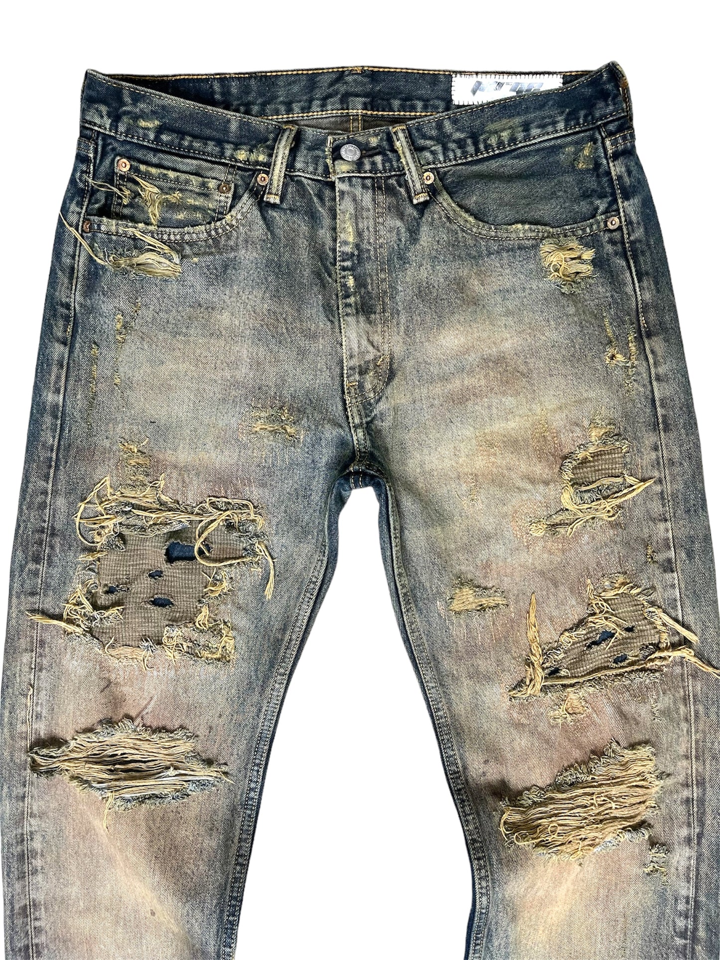 Mossy Distressed Repair Denim- 34