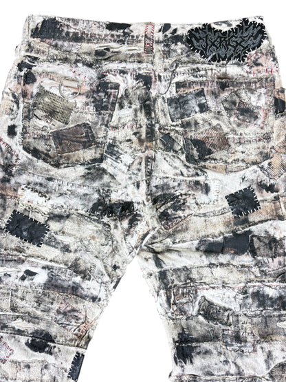 DESTRUCTION PATCHWORK DENIM-34