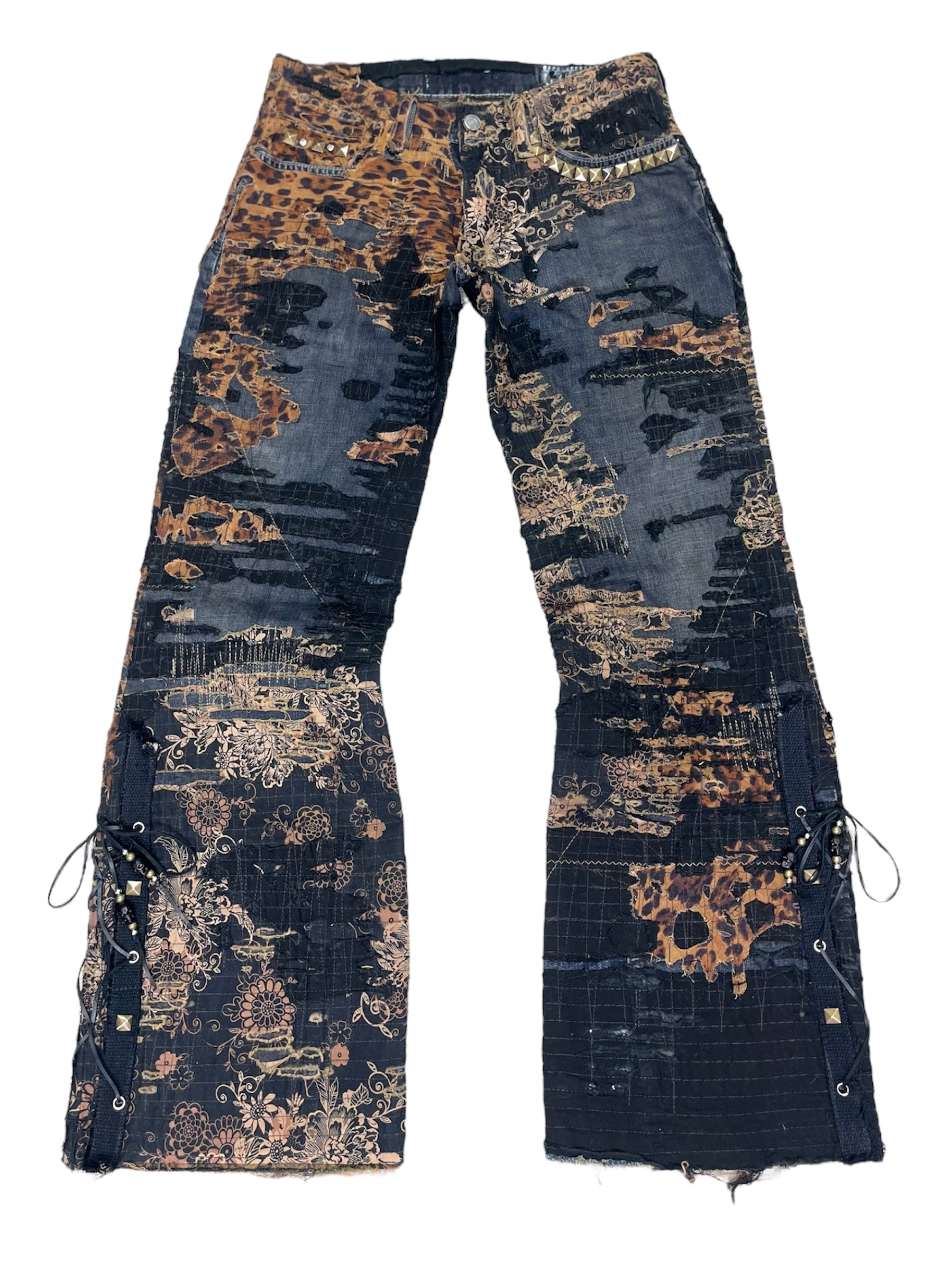 Sleazy Lace Up Flares- 30