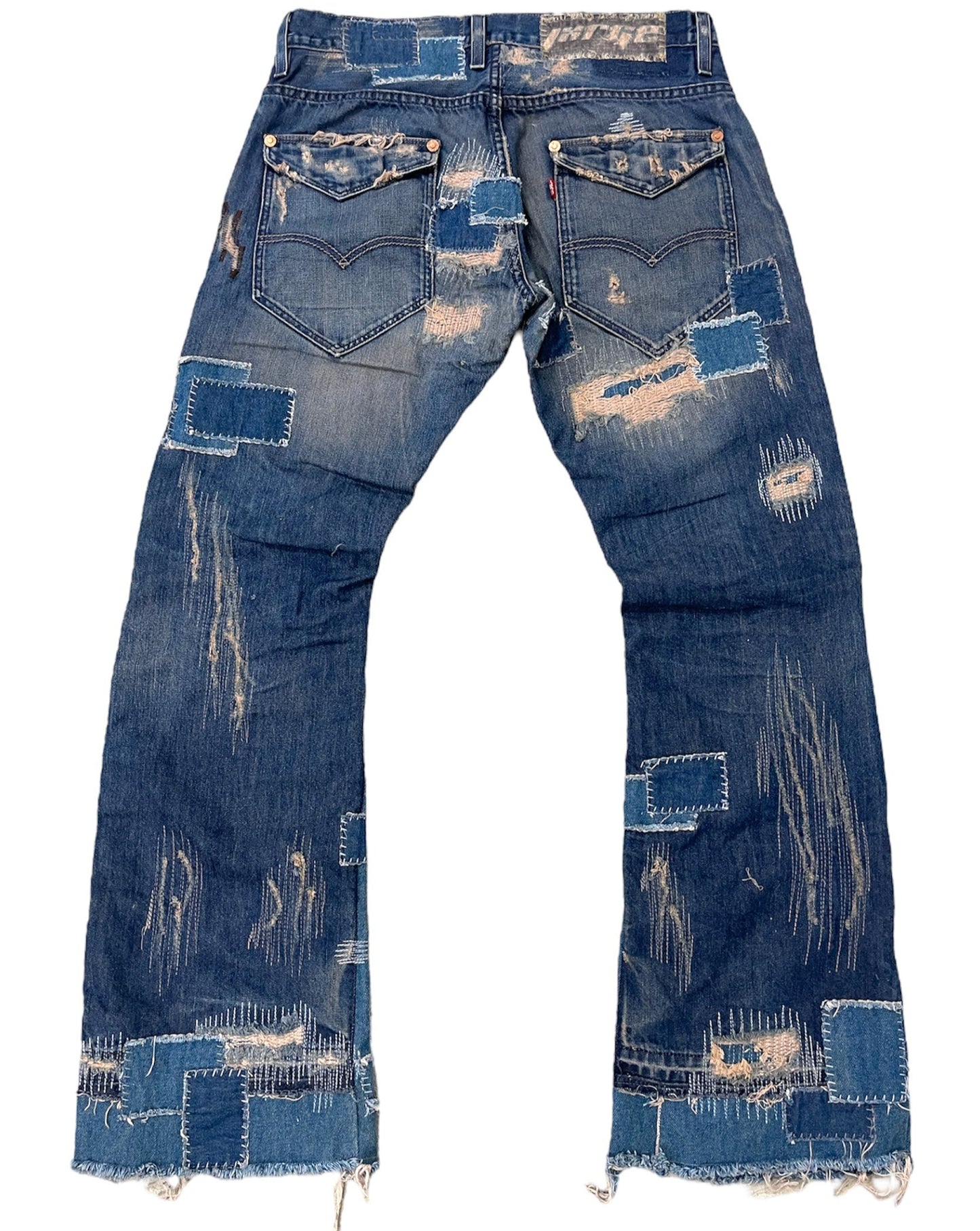 Patchwork Repaired Flares- 33