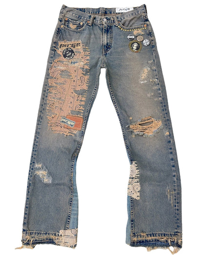 Boro Patchwork Flares- 32