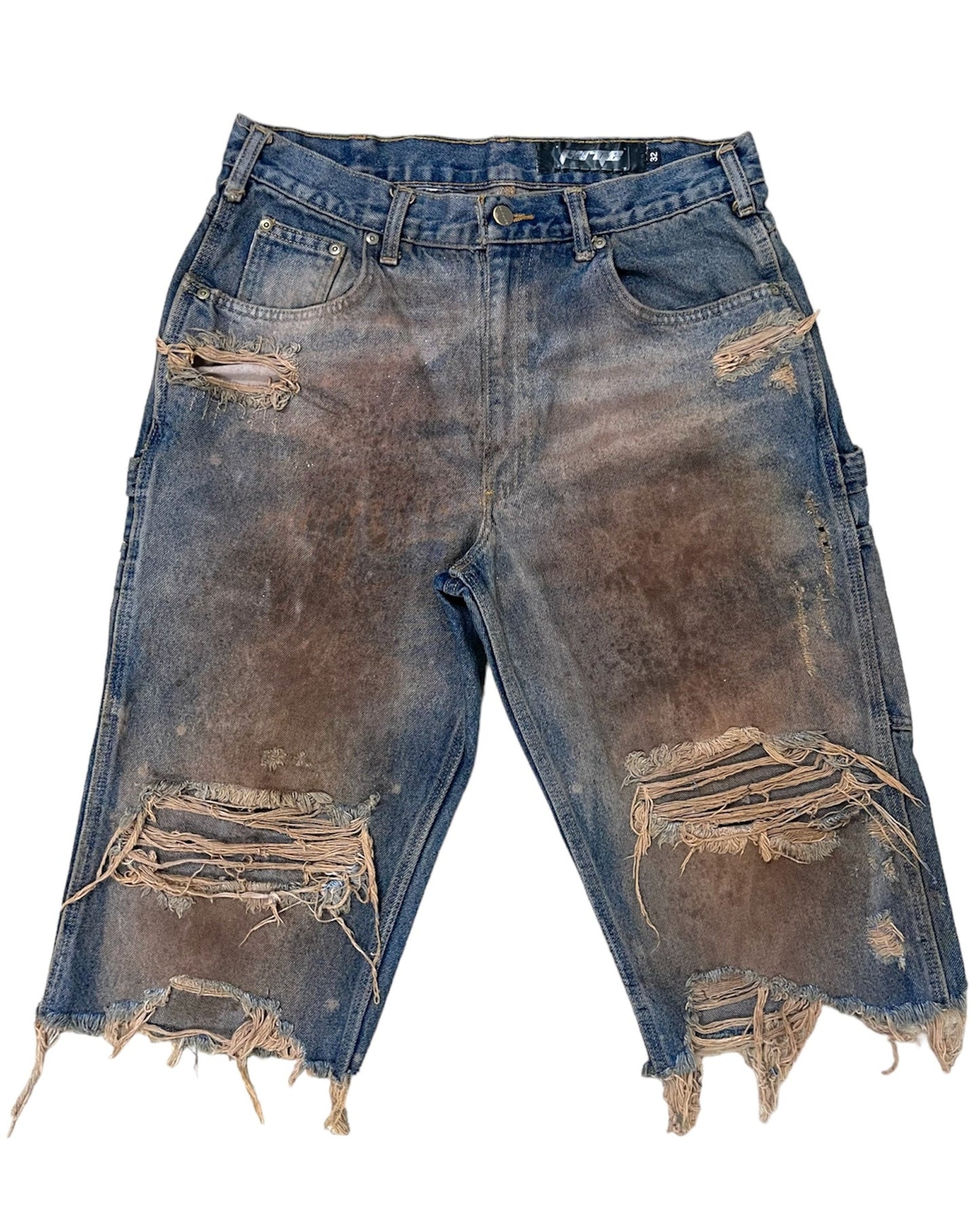 Destroyed Workwear Jorts - 32