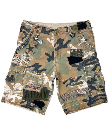 Camo Patchwork Cargos- 34