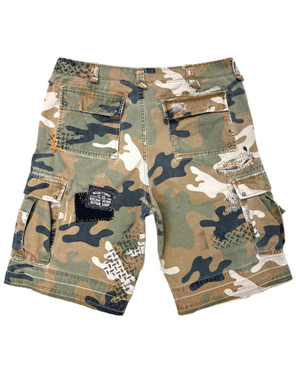 Camo Patchwork Cargos- 34