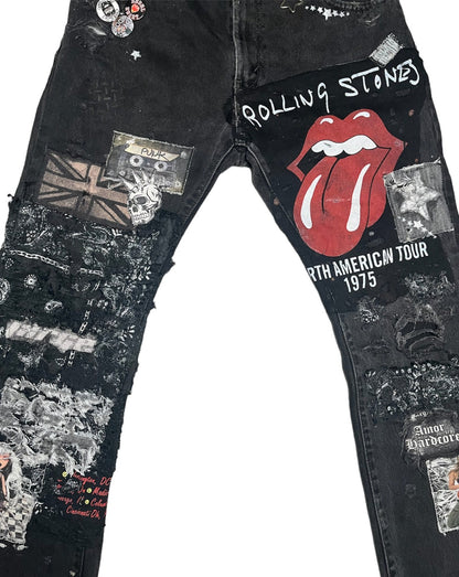 Rock N’ Roll Patchwork Flares- 34