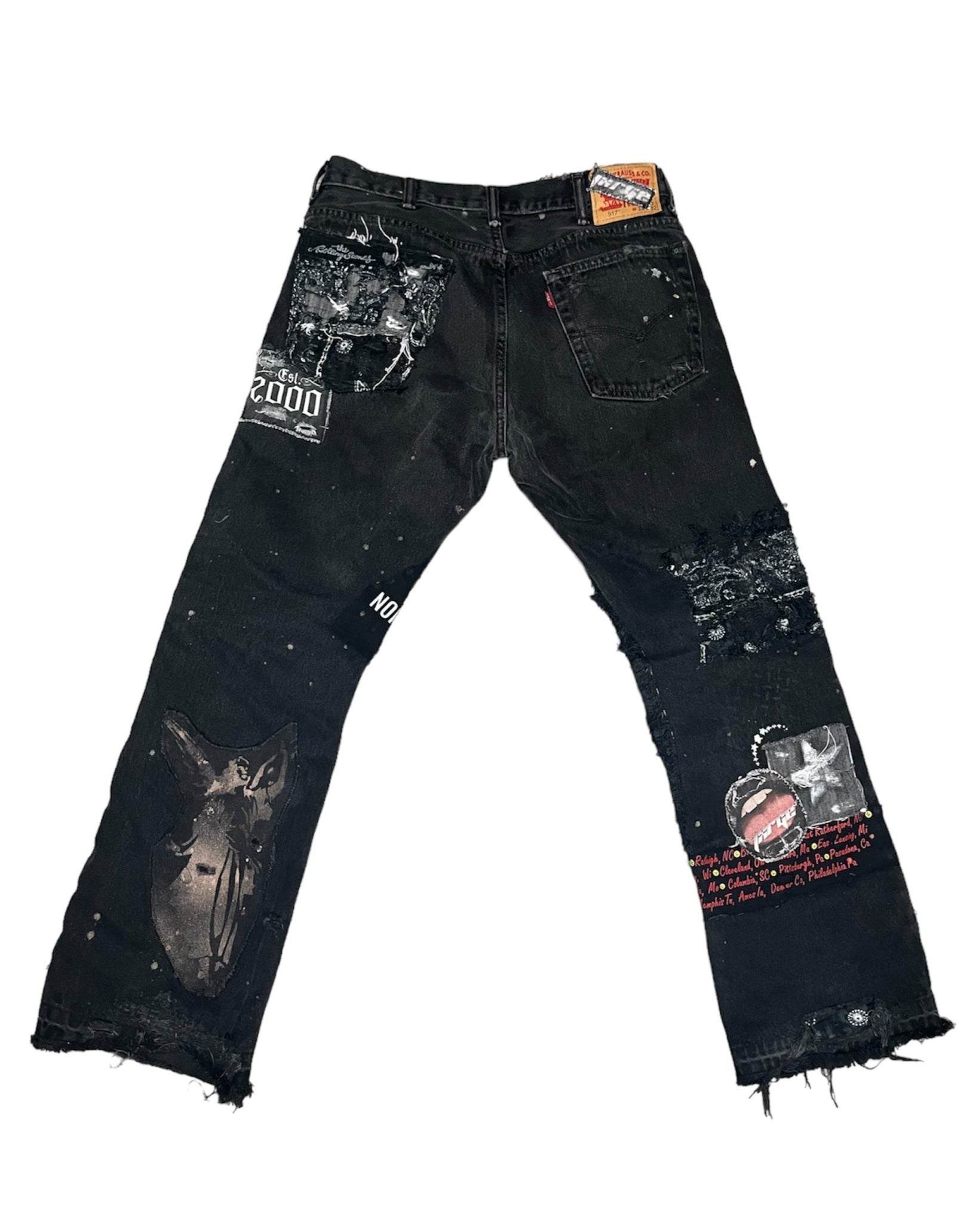 Rock N’ Roll Patchwork Flares- 34