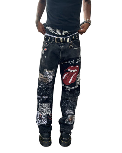 Rock N’ Roll Patchwork Flares- 34