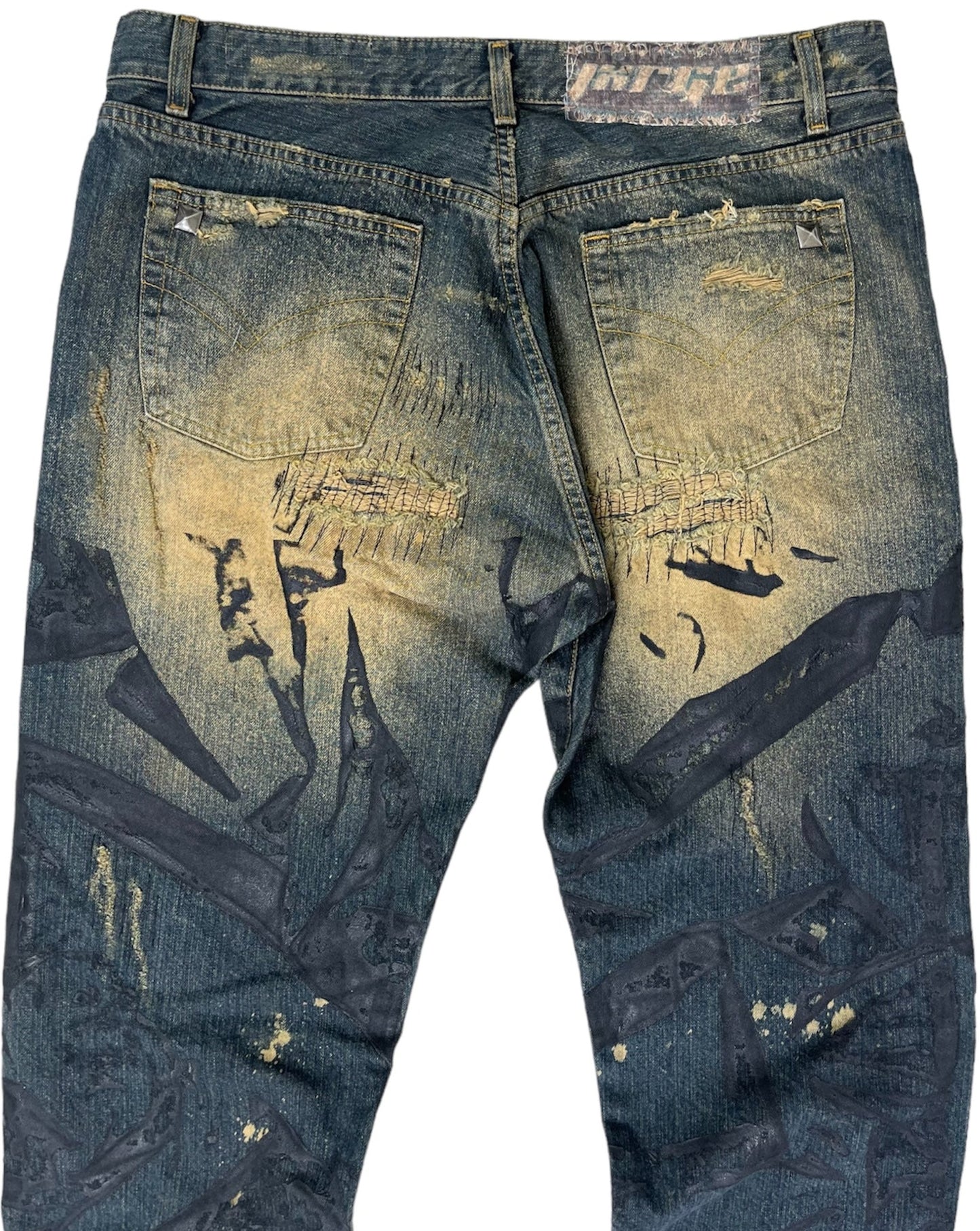 Painted Moss Repair Denim- 36