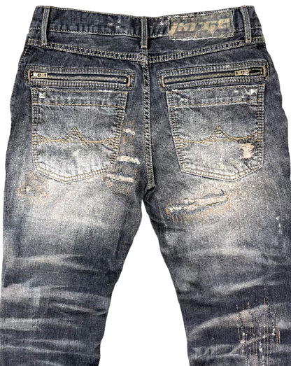 Biker Repaired Denim- 33