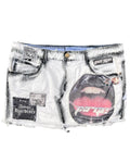 Patchwork Airbrush Skirt- L