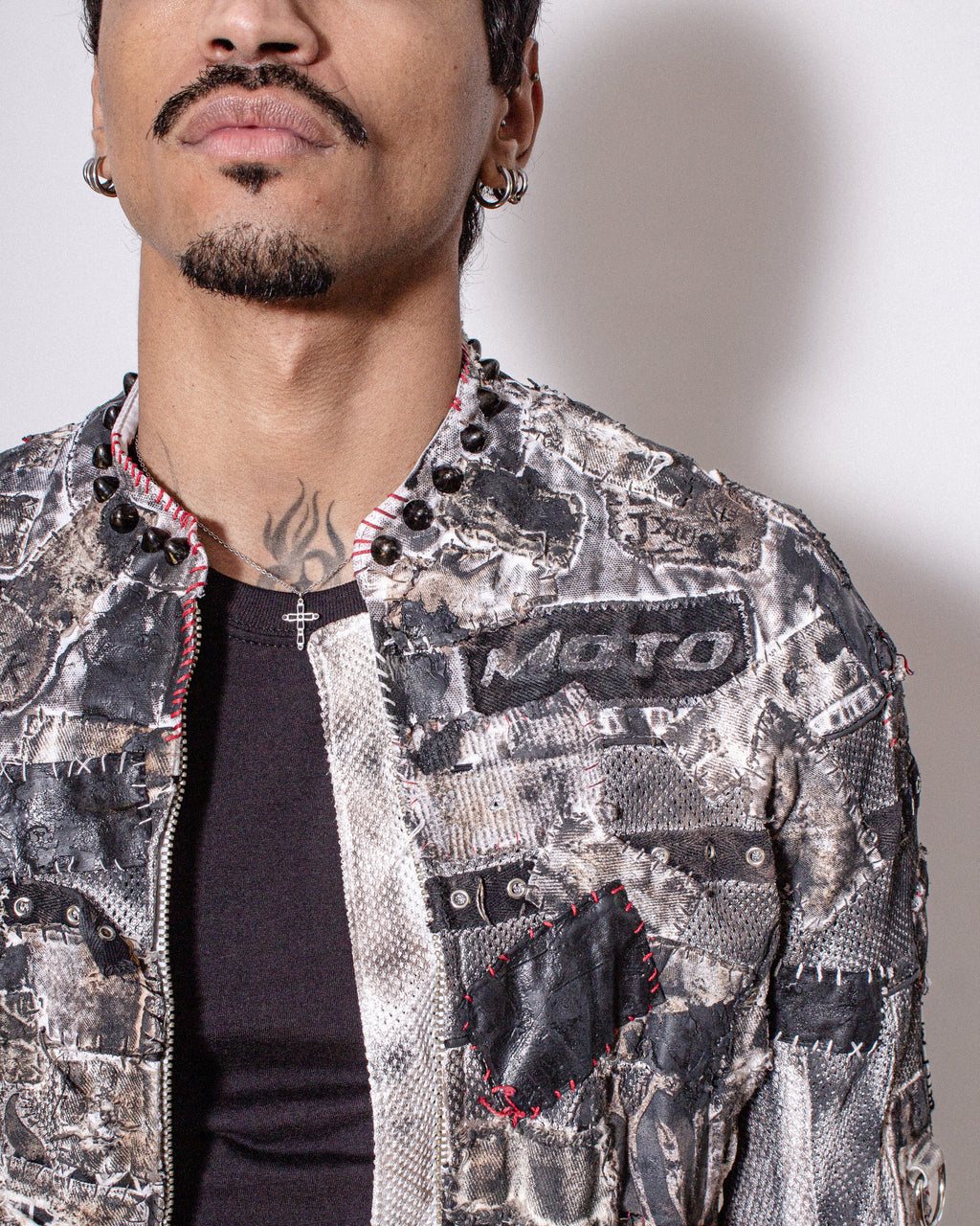 Molten Layered Moto Jacket- XS