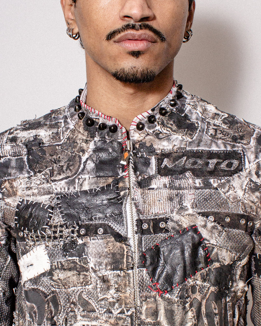 Molten Layered Moto Jacket- XS