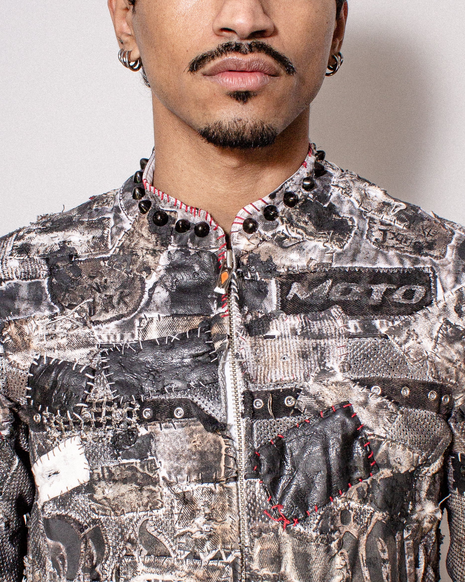 Molten Layered Moto Jacket- XS