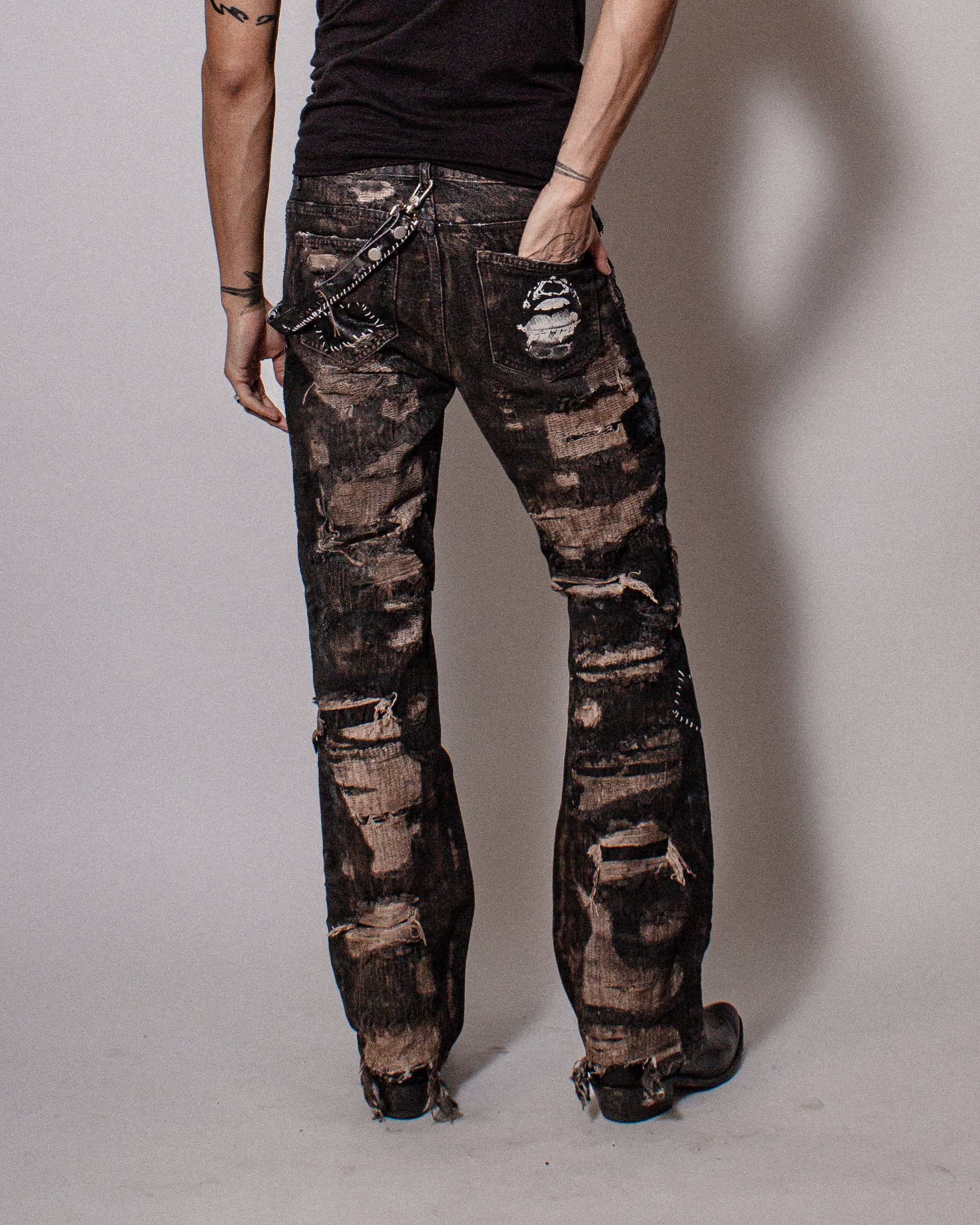 Moto Waxed & Patched Denim