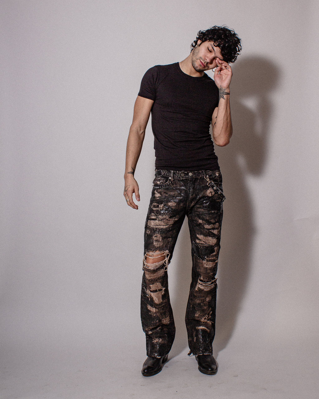 Moto Waxed & Patched Denim