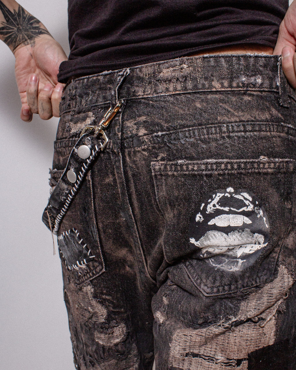 Moto Waxed & Patched Denim