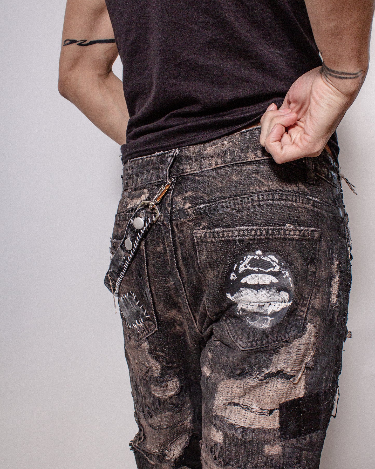MOTO WAXED DENIM