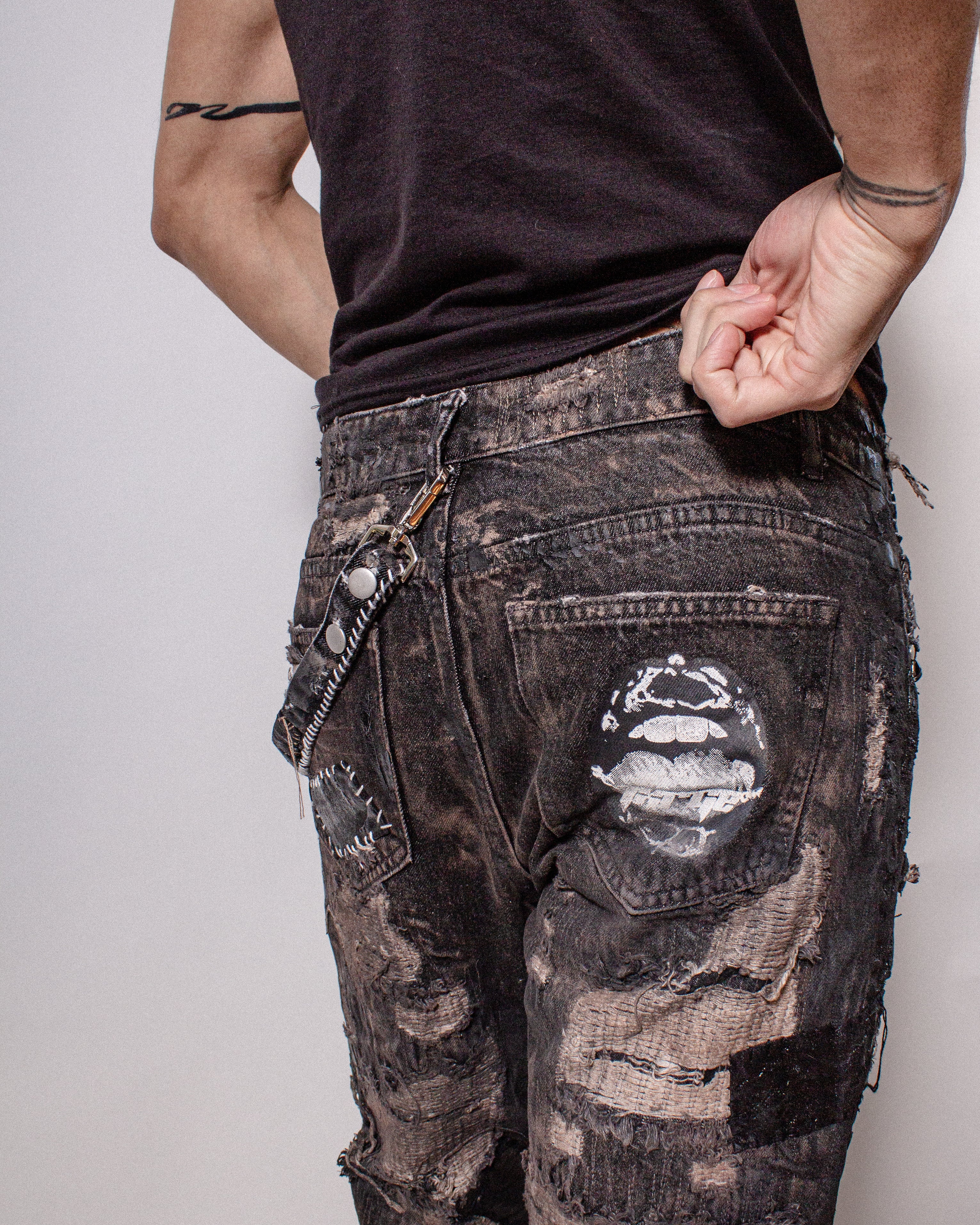 Moto Waxed & Patched Denim